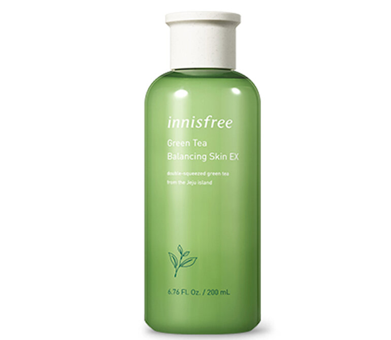 Nước hoa hồng cho da dầu mụn Innisfree Green Tea Balancing Skin EX