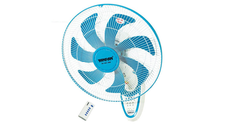 Quạt treo tường Yanfan TR1788 có thiết kế với màu sắc tươi sáng quạt treo tường Yanfan TR1788