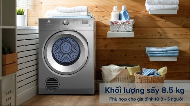 Máy sấy Electrolux 7.5 Kg EDS854N3SB