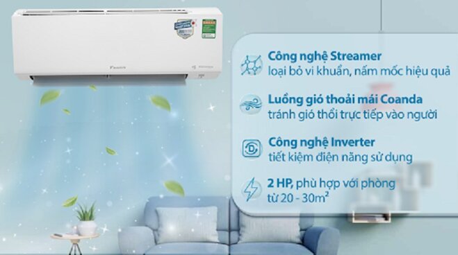 So sánh điều hòa Daikin FCNQ18MV1/RNQ18MV19 và Daikin FTKF50XVMV/RKF50XVMV