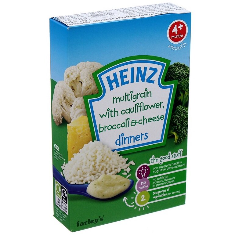 Bột ăn dặm Heinz  có giá bán tham khảo là 145.000 VNĐ