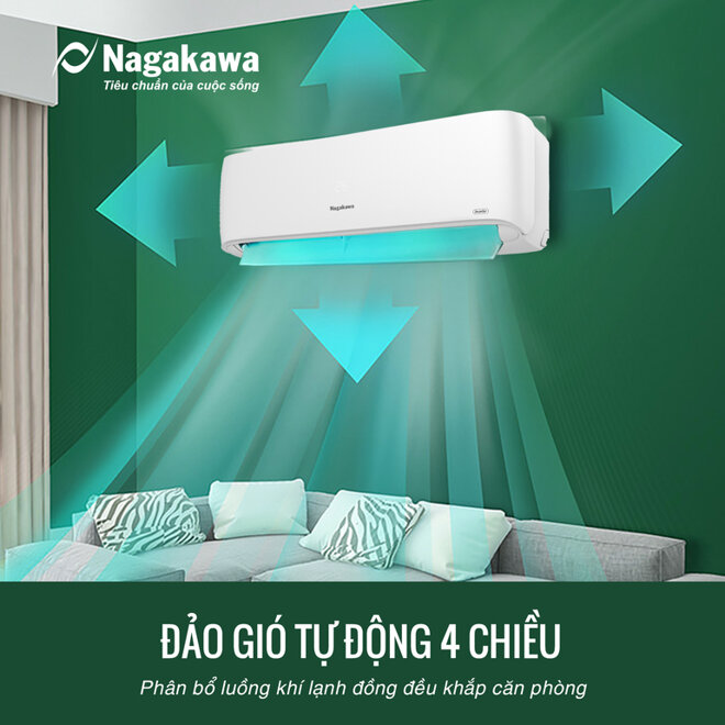 Máy lạnh Nagakawa NIS-C18R2H11 là dòng máy lạnh 1 chiều và không có chiều sưởi.