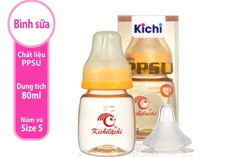 Thiết kế bình sữa Kichi dễ sử dụng