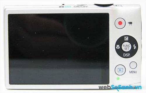 Canon IXUS 125 HS sở hữu màn hình PureColor II G TFT LCD kích thước 3 inch
