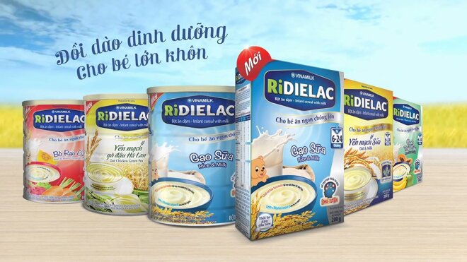 Các loại bột ăn dặm Ridielac