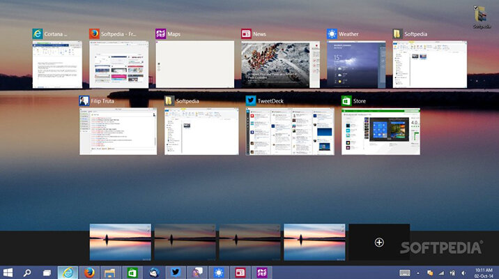 Task View dễ dàng thao tác và theo dõi công việc