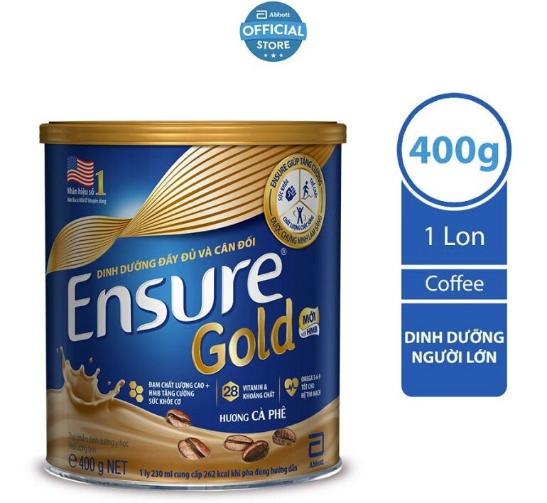 Sữa Ensure Gold 400g hương cà phê được nhiều người yêu thích