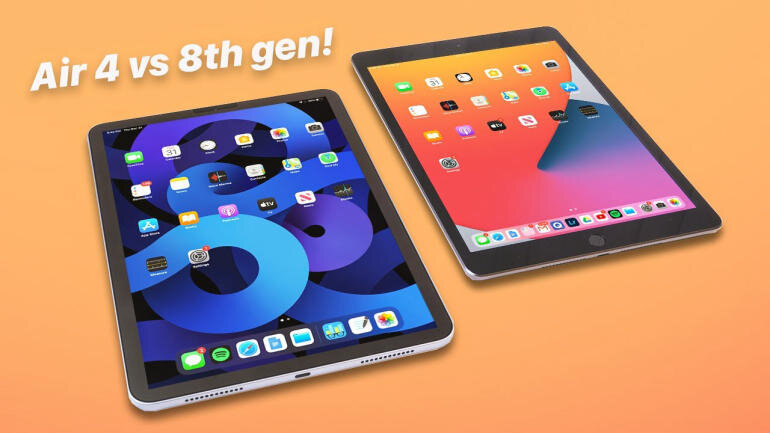 Màn hình của iPad Gen 8 4G hay iPad Air 4 xuất sắc hơn?