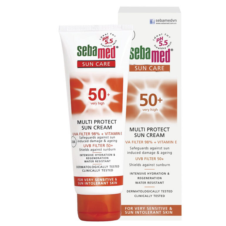 Kem chống nắng Đức Sebamed sản phẩm dàng cho da mặt, giúp chống nắng và tăng cường độ ẩm cho da hiệu quả