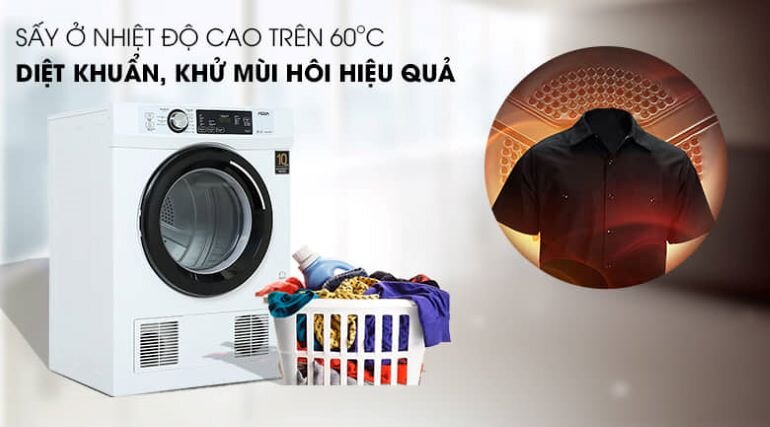 Máy sấy thông hơi Aqua 7 Kg AQH-V700F