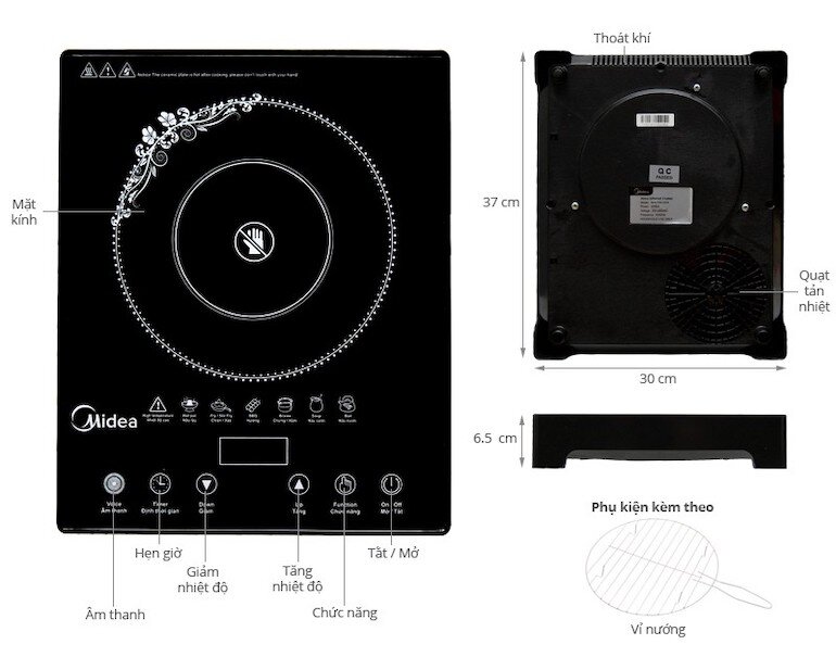 Bếp hồng ngoại Midea
