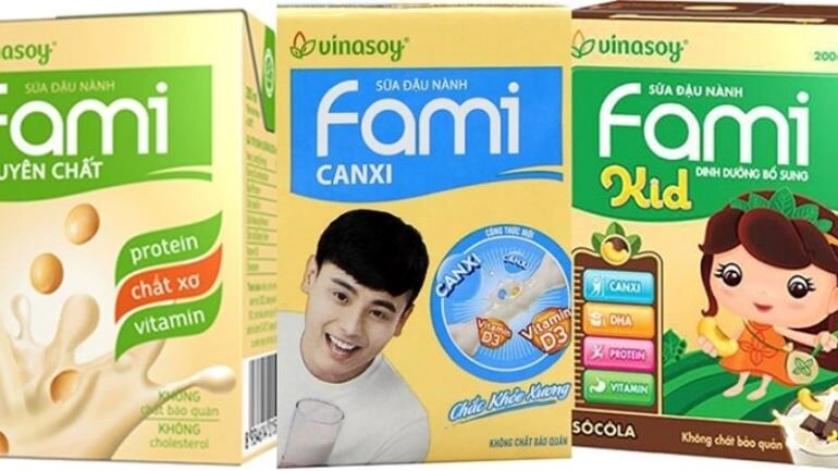 Phân loại sữa đậu nành Fami