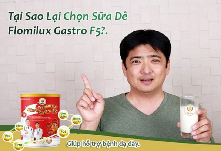 Sữa dê Flomilux Gastro F5 tốt cho bệnh nhân dạ dày