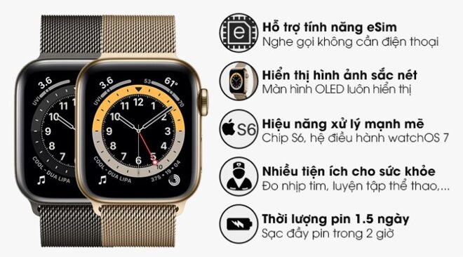 apple watch series 6 bản thép