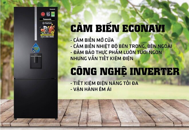 Tủ lạnh Panasonic Inverter 410 lít NR-BX460WKVN