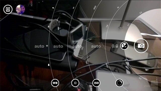 Giao diện ứng dụng chụp ảnh trên Lumia 1520