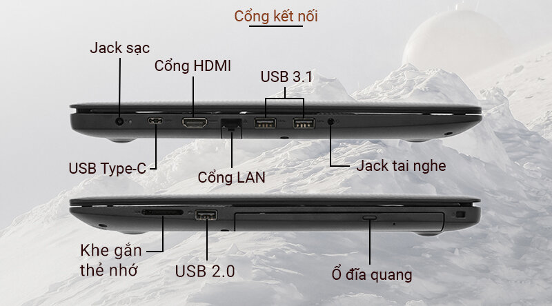 Cổng kết nối đa dạng, đầy đủ