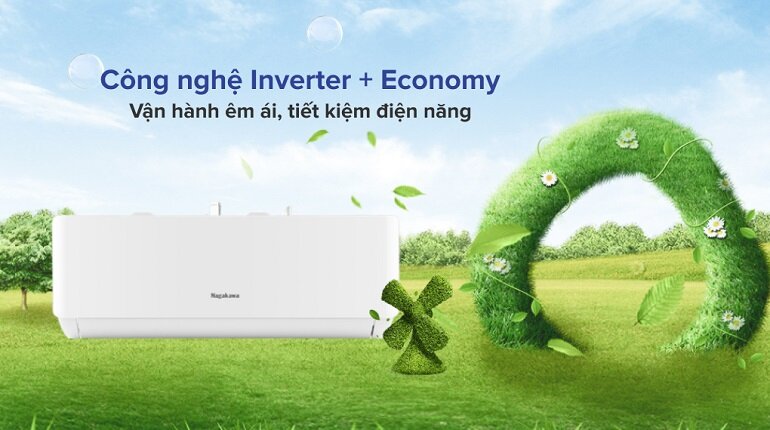 máy lạnh Nagakawa Inverter 1.5 HP NIS-C12R2T28