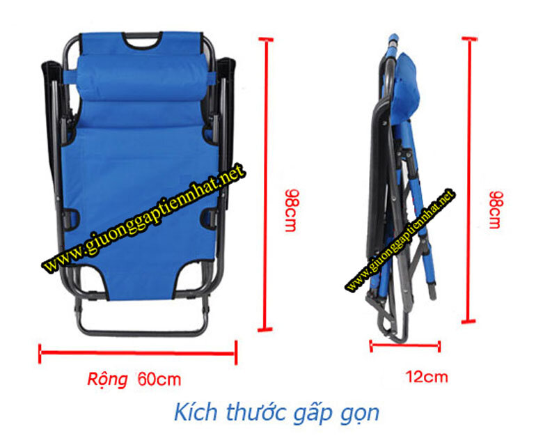 giường gấp vải bạt