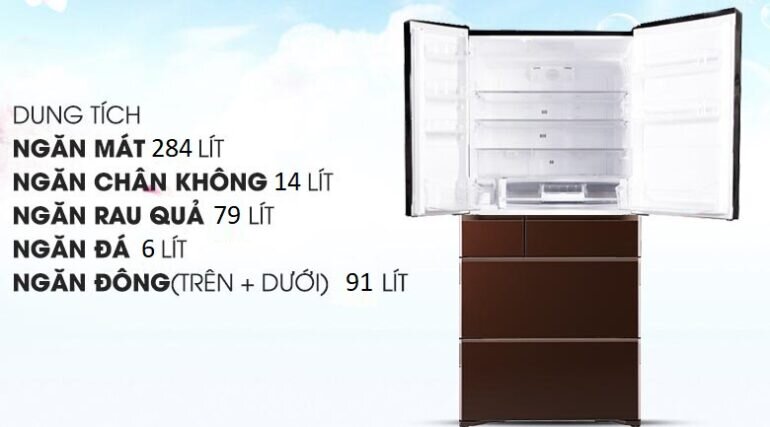 Nên chọn mua tủ lạnh 6 cánh Hitachi G620GV(XT) 657 Lít hay Hitachi R-SF57EMV(SH) thì tốt hơn?