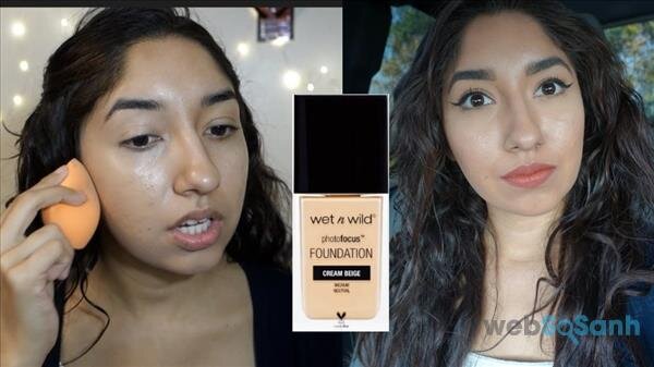 kem nền cho da dầu wet n wild review