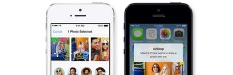 Danh sách tính năng iOS 7 trên từng loại thiết bị air drop