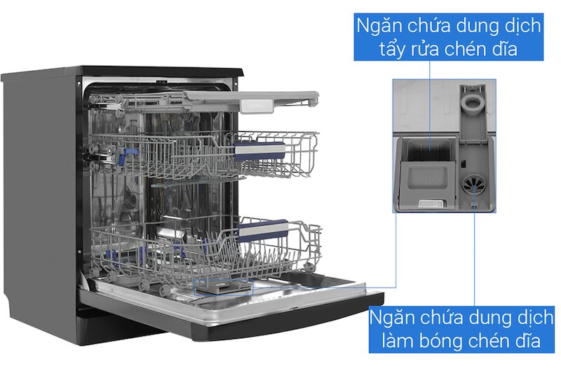 Máy rửa bát Hafele HDW-F602EB (538.21.360) đầu tư cho sự tiện nghi, xứng đáng đến từng đồng