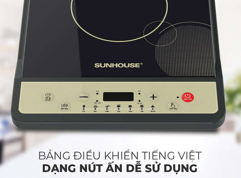 Bếp từ Sunhouse SHD 6158 - nhiều tính năng tiện ích đảm bảo an toàn cho gia đình bạn