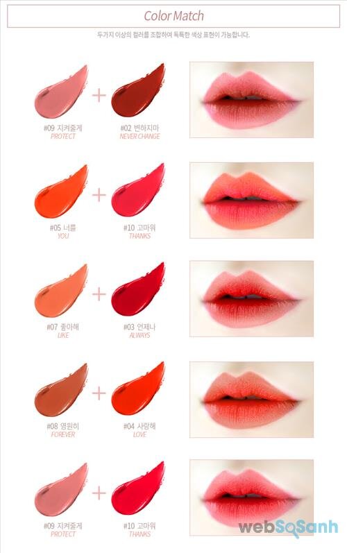 Một điều đặc biệt là bạn có thể mix 2 màu son của Agapan Pit A Pat Matte Lipstick với nhau để tạo ra một màu mới