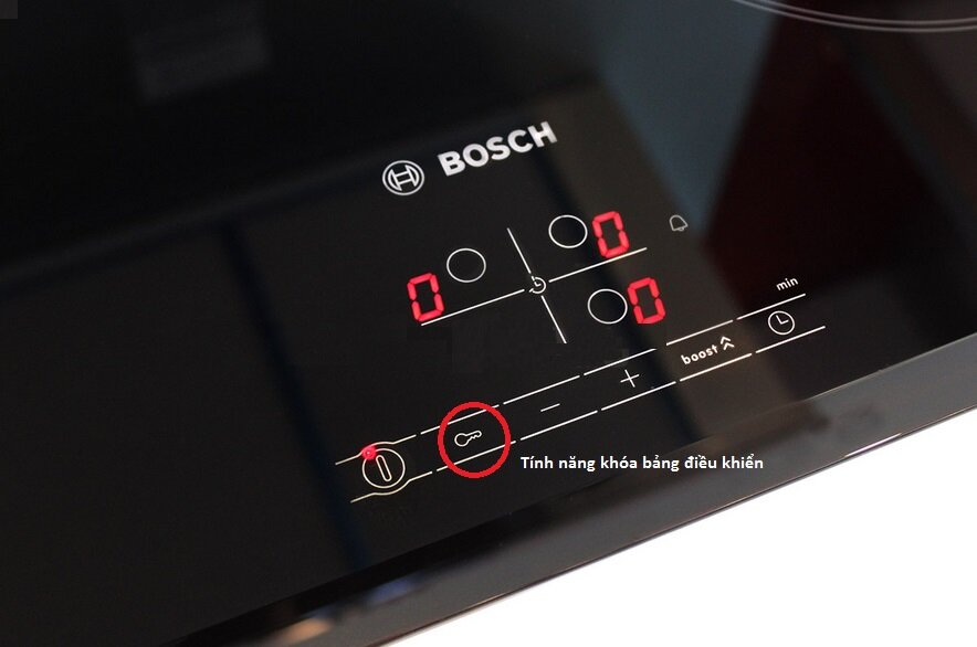 Cách dùng bếp từ Bosch đơn giản với bảng điều khiển của bếp