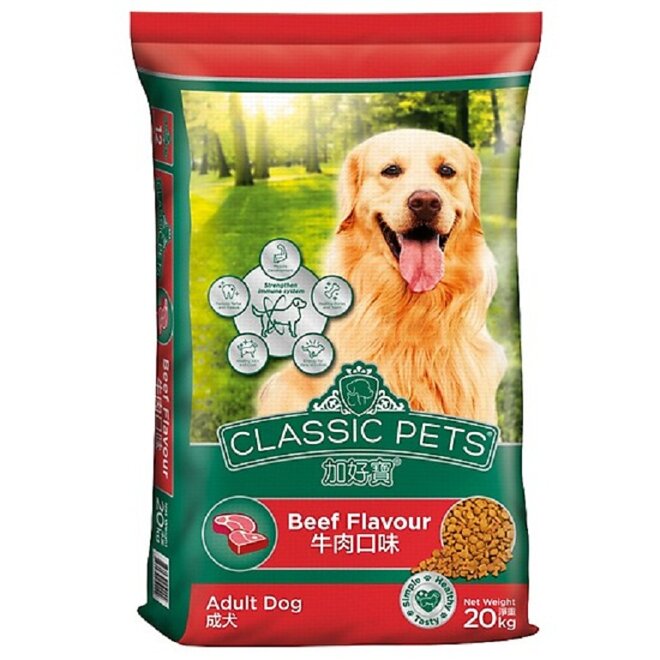 Thức ăn cho chó bao 20kg Classic Pets