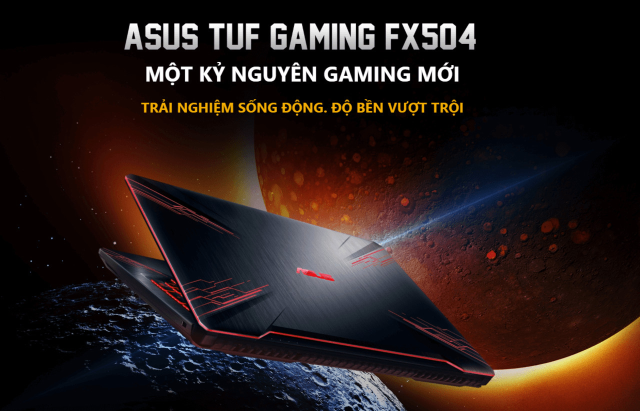 Laptop Asus TUF Gaming FX504GM-EN303T mang đến trải nghiệm sống động 
