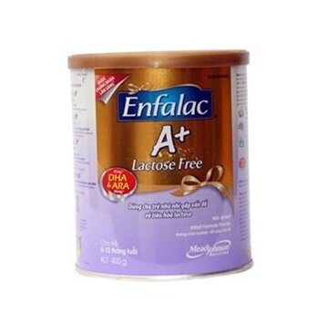 Sữa bột Enfalac LactoFree A+ - hộp 400g (cho trẻ gặp vấn đề tiêu hóa)