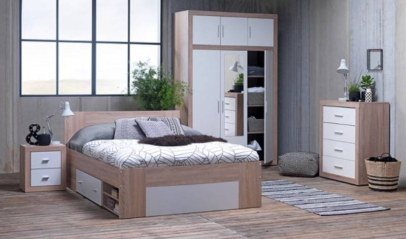 Khung giường kèm hộc tủ gỗ công nghiệp Favrbo Plus