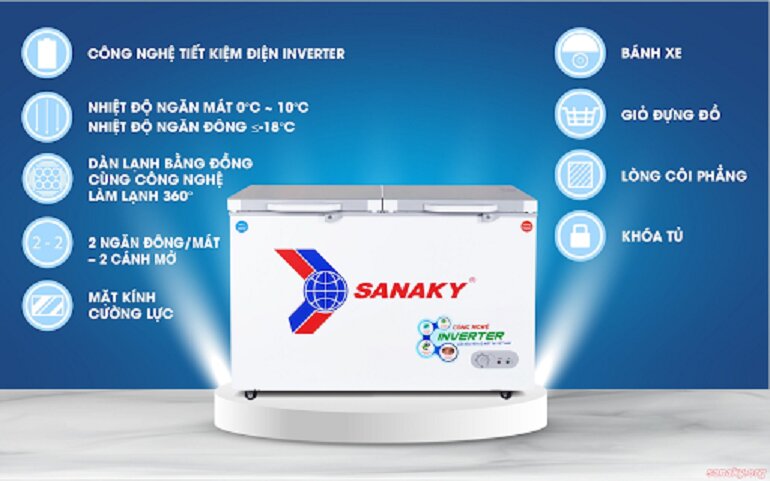 Top 3 tủ đông Sanaky giá rẻ dưới 10 triệu đồng bạn nên mua 