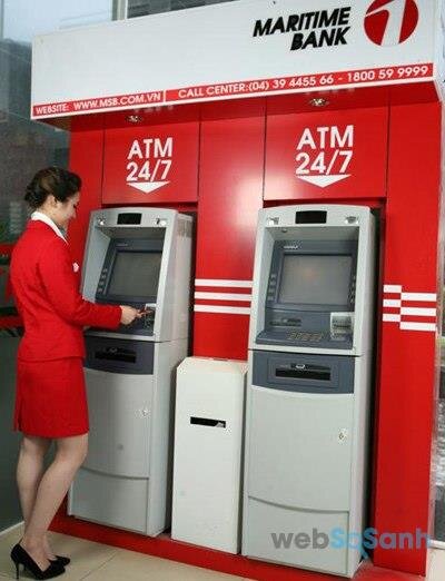 Biểu phí thẻ ATM Maritime Bank