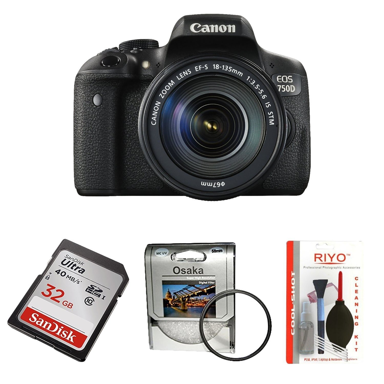Thẻ nhớ đi kèm với máy ảnh Canon EOS 750D