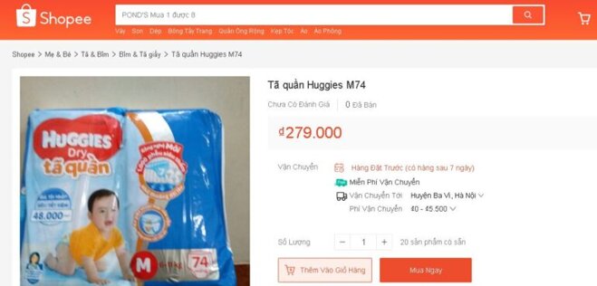 Mua tã quần Huggies size M 74 miếng cho con ở đâu rẻ nhất?