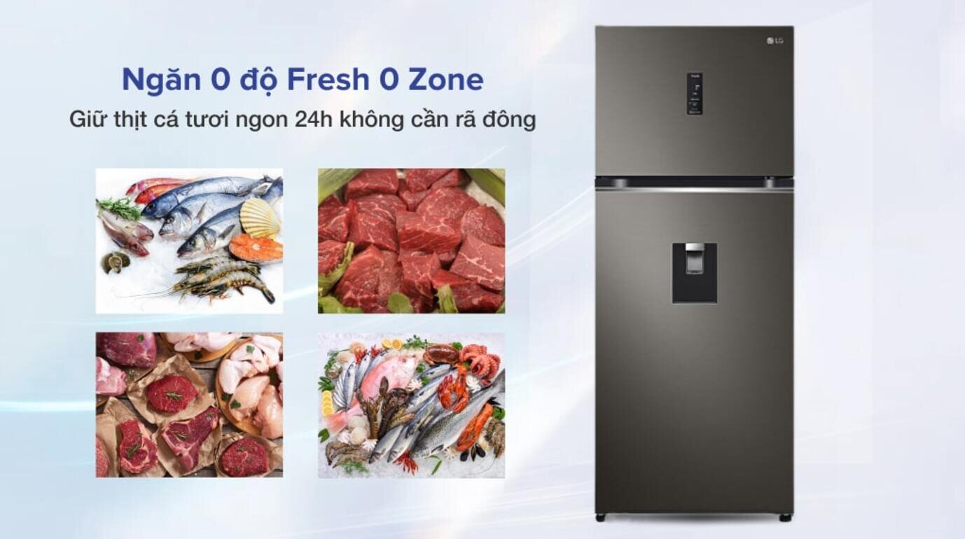 Tủ lạnh LG GN-D392BLA được trang bị hệ thống làm lạnh đa chiều