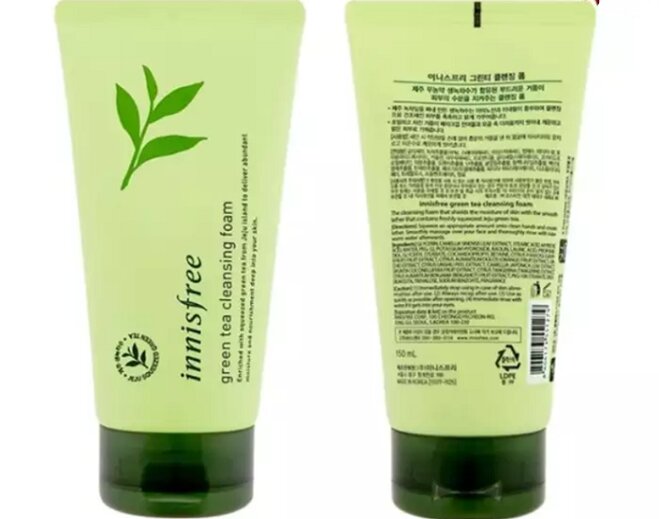 Thông tin chi tiết về sản phẩm sữa rửa mặt Innisfree trà xanh