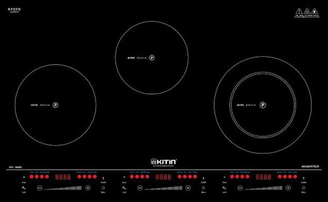 Bếp từ 3 vùng nấu Kitin 3668S