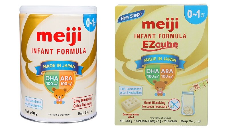 sữa Meiji nội địa Nhật dạng thanh
