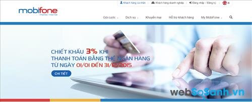 Vào trang web của Mobifone và đăng nhập vào tài khoản của mình