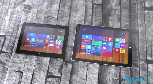 Surface Pro 3 sở hữu màn hình gần như Laptop.