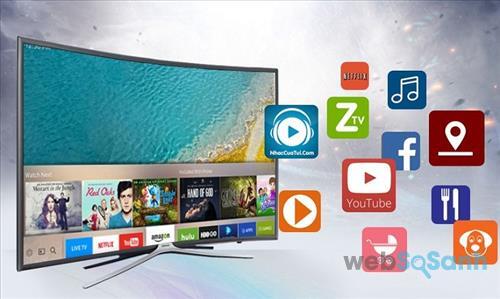 Bạn có thể tận hưởng kho ứng dụng khổng lồ trên tivi 4K Samsung