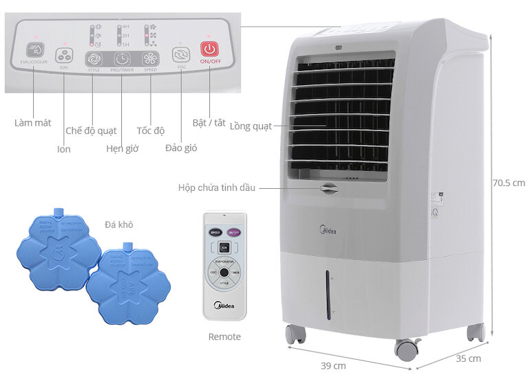 Quạt điều hòa Midea AC120-15F