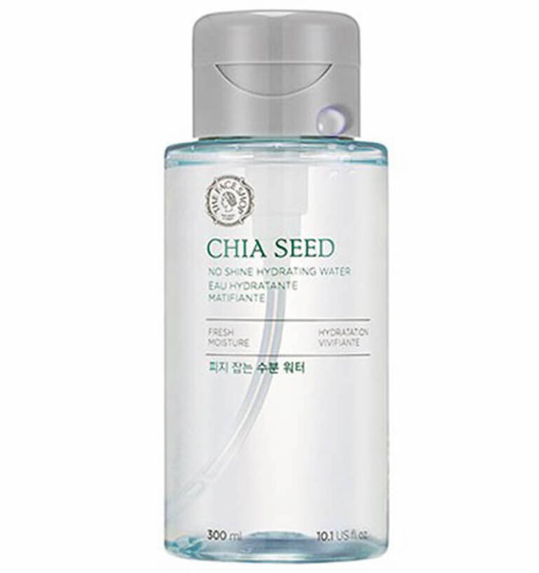 Nước hoa hồng The Face Shop Chia Seed No Shine Hydrating Water.