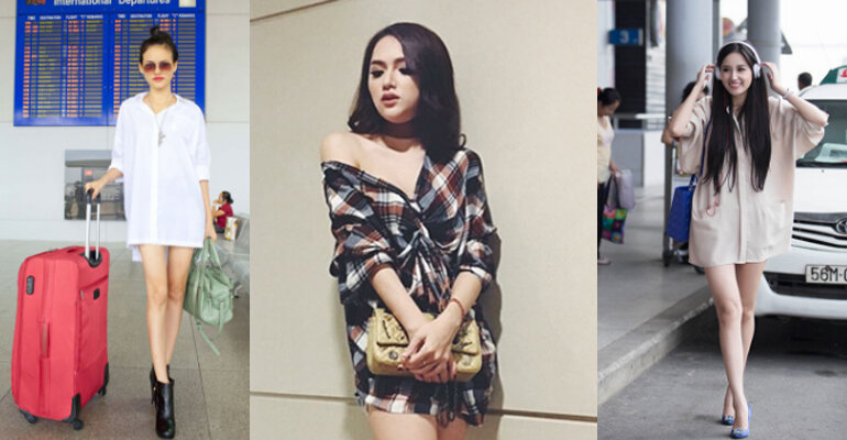 Mix & match áo sơ mi oversized với mốt