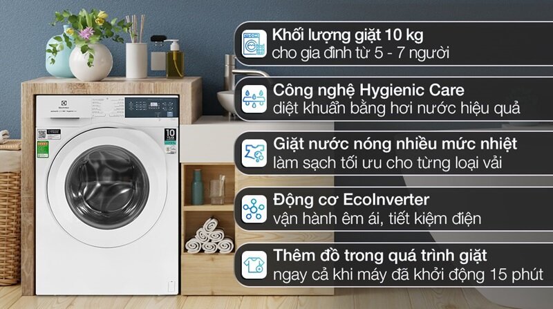 TOP 3 máy giặt Electrolux Ultimatecare 300 10kg giá dưới 9 triệu đồng đáng mua hiện nay