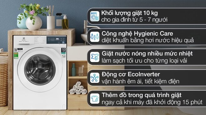 TOP 3 máy giặt Electrolux Ultimatecare 300 10kg giá dưới 9 triệu đồng đáng mua hiện nay